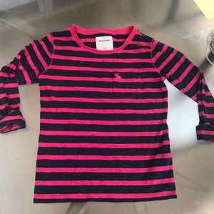 Pink/Navy Stripped 3/4 t-shirt